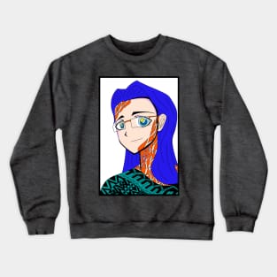 diana the caribbean woman ecopop Crewneck Sweatshirt